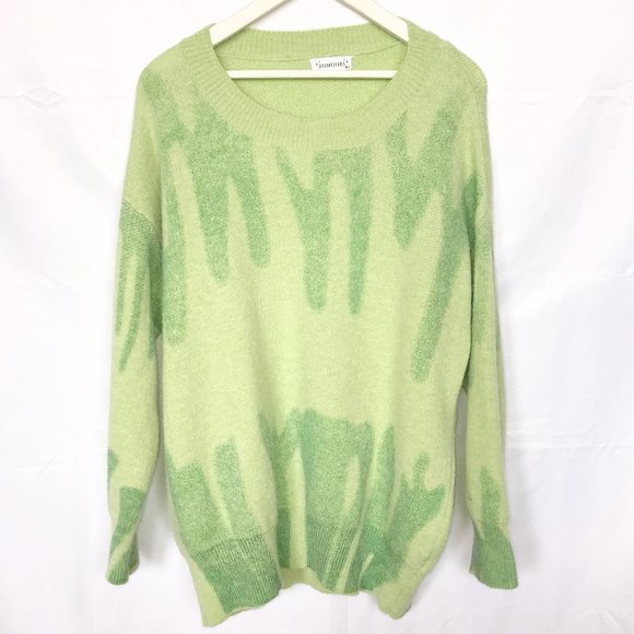 Rumours Green Drip Graphic Sweater - Picture 1 of 5
